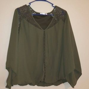 Green blouse